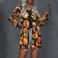 thumbnail image 2 of Cárdigan de manga larga con estampado de Halloween para mujer, abrigo holgado informal, ropa de abrigo, 2 of 3