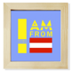 thumbnail image 1 of Soy de Austria Pantalla de escritorio de pared de fotograma cuadrado, 1 of 4