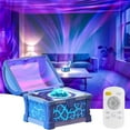 thumbnail image 2 of 4 in 1 Book Light Box Projector with Bluetooth Speaker & White Noise - Night Light Projection Lamp for Kids Room, Birthday Party Decor, Starry Sky Galaxy Projector, 2 of 9