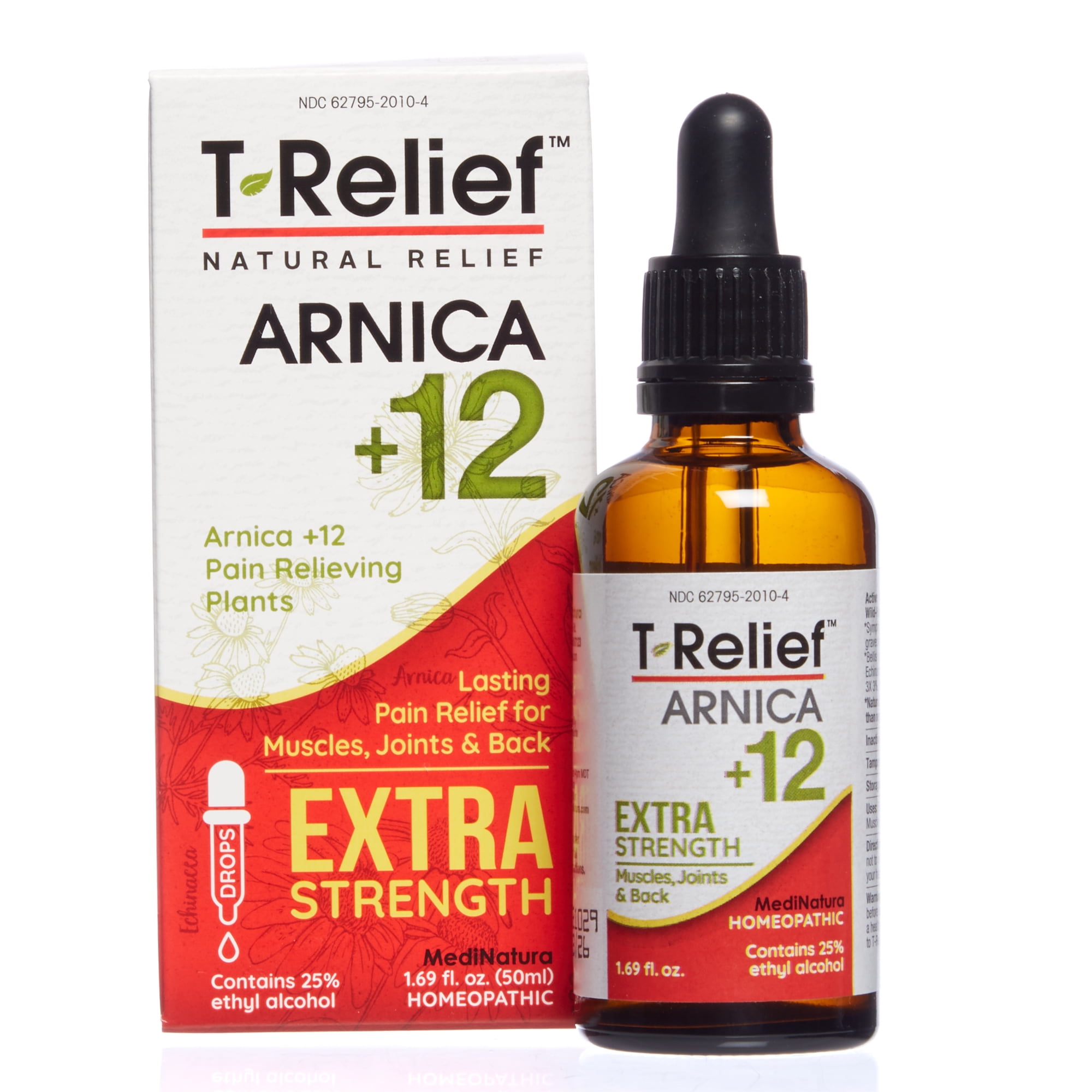 MediNatura T-Relief Extra Strength Pain Relief Arnica +12, 1.69 oz Drops