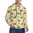 thumbnail image 2 of Sikiie Snail With Mushrooms Men's Hoodie, Essentials Hoodie, Sweatshirt, Pullover Hooded Sweatshirt for Men-Medium, 2 of 7