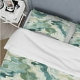 thumbnail image 4 of Designart "Galactic Green Camo III" Camouflage Bedding Covert Set - Modern & Contemporary Bed Set With 2 Shams, 4 of 5