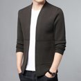 thumbnail image 3 of Suéter tipo cárdigan de alta calidad para hombre, chaqueta de negocios, novedad de primavera, 3 of 5