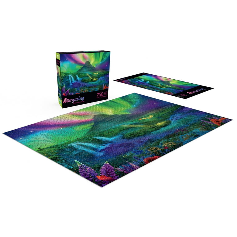 Buffalo Games 750-Piece Stargazing - Enchanted Aurora Interlocking