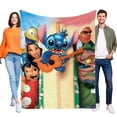 thumbnail image 1 of Lilo y Stitch anti-pilling, suave, ligera, esponjosa y acogedora de lujo para hogar y cocina – Perfecta para niños y adultos,150X200cm, 1 of 6