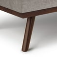 thumbnail image 5 of Owen 42 inch Wide Mid-Century Modern Lift Top Large Coffee Table Storage Ottoman in Distressed Grey Vegan Leather, 5 of 10