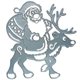 thumbnail image 1 of Plantilla de grabación en relieve en forma de Papá Noel Plantilla de álbum de recortes en relieve de acero al carbono Plantilla de bricolaje para tarjeta de Navidad Methold HA2355-00, 1 of 5