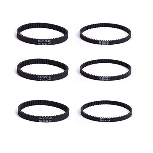 Replacement Part For Bissell (3) PROHEAT 2X BELT SETS 6 BELTS TOTAL