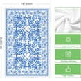 thumbnail image 6 of Butterflies Royal Blue Porcelain Kitchen Towels Dish Towels, 18x26 Inch Vase Roses Cup Vintage Flowers Decoration Hand Towels Set of 4, 6 of 6