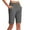 Gray, variant on HAOTAGS Women's Stretch Work Casual Shorts, High-Waisted Summer Shorts with Pockets Black M