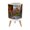 Color 4, variant on Small Trash Can with Lid riverbank river garner state park texas river bank 1.8 Gallon Dog Proof Trash Can Round Garbage Can Waste Bin Wastebasket for Bathroom Bedroom Living Room