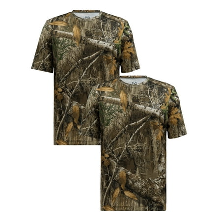 Realtree Men s Moisture Wicking Short Sleeve Hunting Shirts Camo