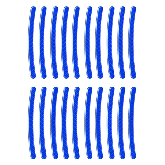 DYNWAVECA Universal Car Wheel Hub Reflective Sticker Luminous Reflective Stripe Anti Scratch Wheel Rim Tape for Motorcycle Car Night Driving Bike , Blue