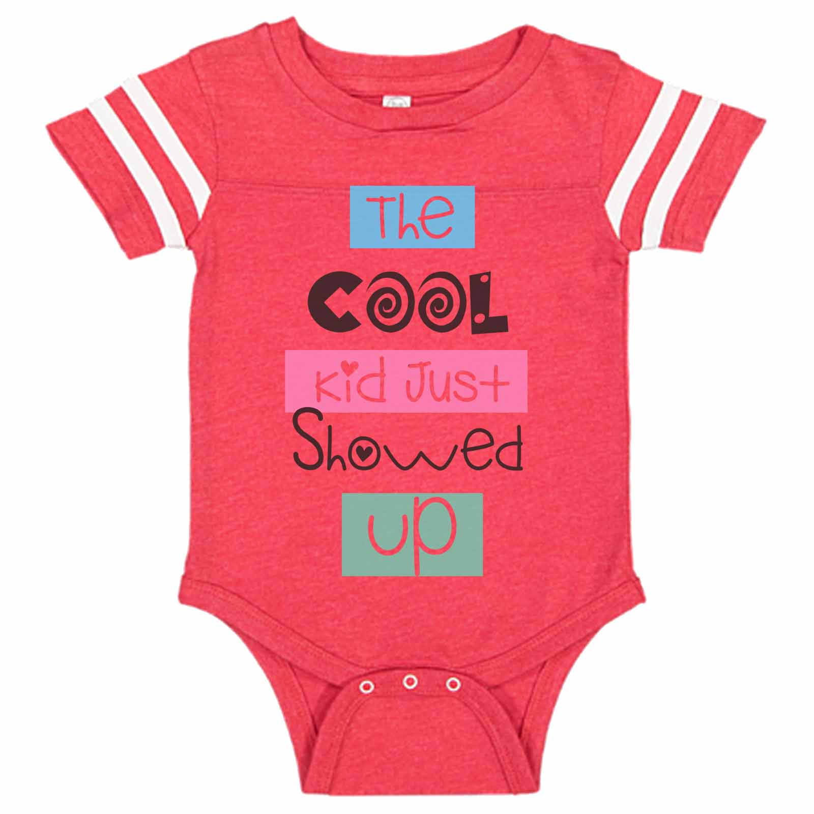 red newborn onesie
