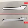 thumbnail image 3 of IPG for Tesla Model 3 / Model Y Door Handle Decal Sticker Wrap Kit (Set of 4) with Tesla Logo (Brushed Aluminum), 3 of 6