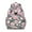 Pink, variant on Puppy print backpack with floral accents, spacious backpack, durable backpack for students or gifting
