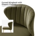 thumbnail image 4 of Tina's Home Velvet Dining Chairs Set of 2 Upholstered Wingback Side Chairs Living Room Kitchen Moss, 4 of 7