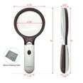 thumbnail image 2 of Extra Large 4X Magnifying Glass with 4 Ultra Bright LED Lights & 25X Zoom Lens, 2 of 6