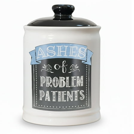 Cottage Creek Ashes of Problem Patients Doctors and Nurses Ceramic Money Jar