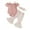 Pink, variant on Suealasg Baby Girls Spring Clothes Short Sleeve Bow Front Romper + Flare Pants + Headband Set 3-piece Newborn Girls Outfits