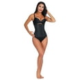 thumbnail image 2 of Fullness Women's High Compression Durable Latex Underbust Sport Girdle Corset Waist Trainer Cincher Tummy Control Hourglass Workout Body Shaper , S, Black, 2 of 2