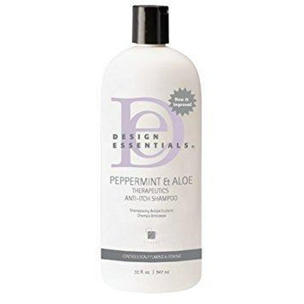 design essentials peppermint & aloe therapeutics anti-itch shampoo 32oz
