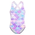 thumbnail image 5 of MuXiKeJi Clothes Girls One Piece Swimsuit Size 7-8 Cut Out Tankini Quick Dry Cute Printed Beach Skirt Cute Ruched Bathing Suit Ruched Adjustable Strap Swimwear Set Girl, 5 of 5