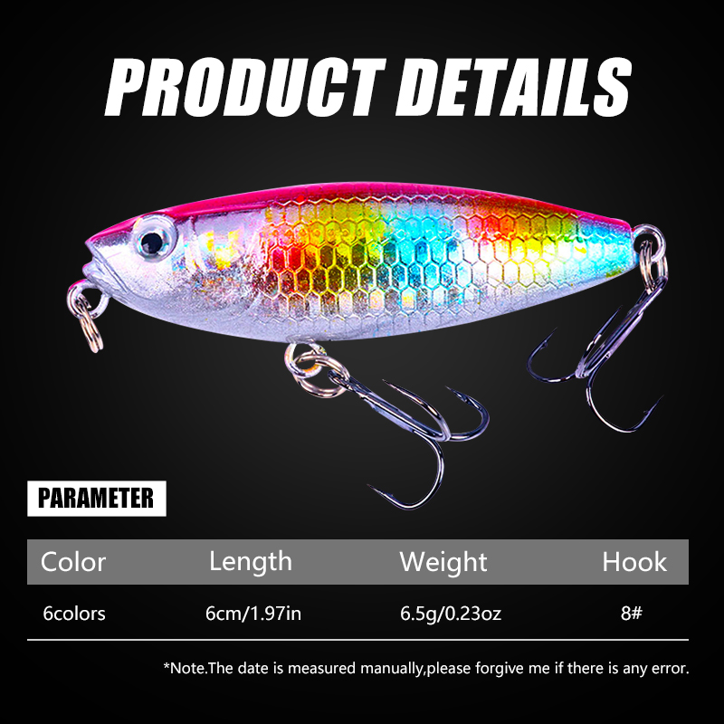 HENGJIA Fishing Lures Top Water Lures Hard Fishing Lures Kit Sinking Fishing Lures Set ‎for Saltwater Freshwater Bass, Redfish, Trout, Walleye