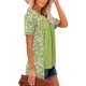 thumbnail image 5 of Camisetas de Manga Corta de Verano para Mujeres, Moda Impresa Falsa de Dos Piezas de Cuello Redondo para Uso Casual, Diario Y de Fiesta, 5 of 7