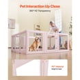 thumbnail image 2 of Dog Whelping Box, 60x59x23 in Transparent Plastic Dog Whelping Pen for X-Large Sized Dogs, Waterproof Puppy Playpen with Windows & Door Lock, Durable, 2 of 12