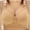 Beige, variant on Women's Bras Wireless Under $5 Solid Color Back Buckle Thin Style Ventilate Bra Without Steel Rim