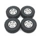 thumbnail image 1 of Ounissouiy RCGOFOLLOW Llantas Neumáticos RC Pieza de coche Durable Rc Llantas Neumáticos para 1/12 MN MN82 LC79 MN78 D90 D91 D96 99S Crawler Kits de construcción modelo Plata, 1 of 6