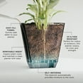 thumbnail image 6 of (6 pack) Mainstays 9-Inch Black Self-Watering Resin Planter, 6 of 13