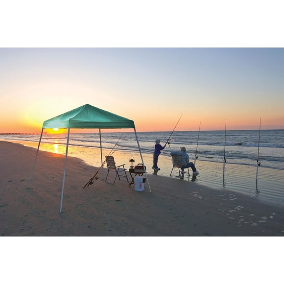 Sport 8 x 8 Green Slant Leg Pop-Up Canopy