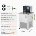 thumbnail image 4 of KFFKFF Lab Cooling System, 6L Capacity, Circulates Low Temp Liquids from -20°C to 100°C, Features an LCD Screen, Made of Durable 304 Stainless Steel, Ideal for Precise Temperature Control, 4 of 9