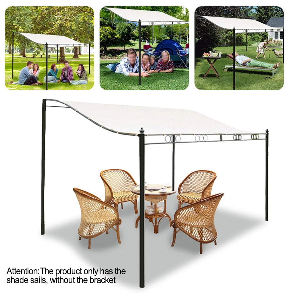 1x Sun Shelter Sunshade Protection Shade Sail Awning Camping Shade Cloth Canopy 300D Fabric Outdoor Waterproof Canvas-Tent