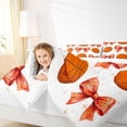 thumbnail image 4 of Erosebridal Basketball Print Bowknot 7-Piece Bedding Comforter Set,Kids Ball Sport Themed King Bedding Sets For Girls,Reversible, 4 of 7