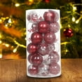 thumbnail image 5 of Luoshdecor 30Pcs Christmas Ball Ornaments,2.36" Shatterproof Clear Plastic Xmas Balls Baubles Stuffed Delicate Balls Decorations, 5 of 7