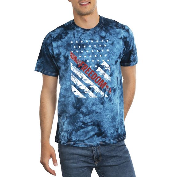 Freedom 4Th Of July Tie Dye Crystal Men -Image by Shutterstock, Male x-Large