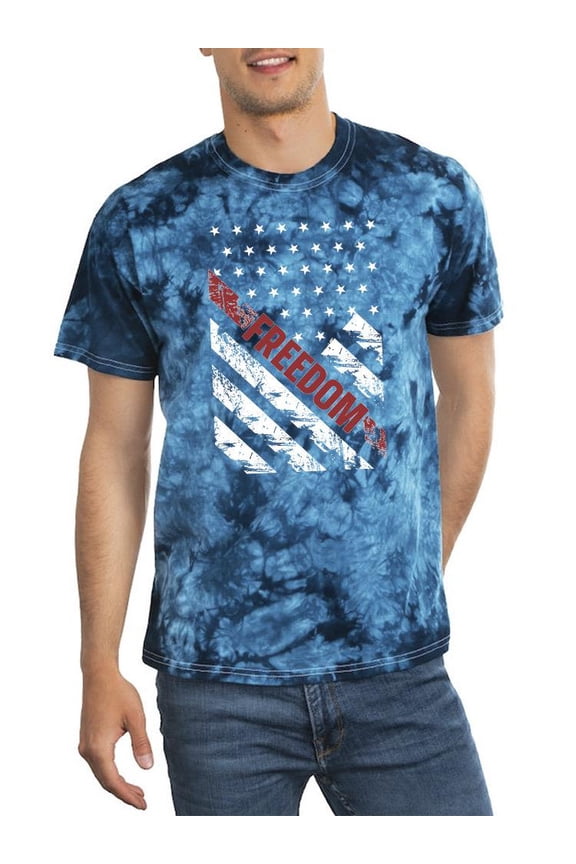 Freedom 4Th Of July Tie Dye Crystal Men -Image by Shutterstock, Male Medium