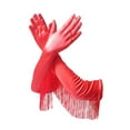 thumbnail image 5 of amagogo Latin Dance Women Gloves Elbow Gloves Show Mittens for Evening Costume Party red, 5 of 9