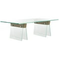 thumbnail image 4 of SAFAVIEH Modern Glam Glass Loft Coffee Table, Grey/Clear, 4 of 5