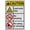 Warning Sign 3, variant on Industrial Caution Sign Lead Sign (Lead work area No smoking No eating or drinking) 8 in" x 12 in" UV Resistant Indoor Outdoor Workplace Industrial Caution Warning Sign