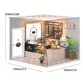 thumbnail image 2 of Coffee Shop 3d Three-dimensional Puzzle Diy Handmade House Assembly Model Gift For Girls Kids Toy Girls, 2 of 4
