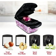 Fullstar - Vegetable Chopper, Food Chopper, Onion Chopper with Container - 4 Blades, Black