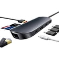 thumbnail image 1 of HUB USB-C 8 En 1 HDMI 4k Sd Ethernet Usb 3.0 Para Mac Ipad Negro., 1 of 8
