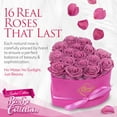 thumbnail image 2 of GLAMOUR BOUTIQUE 16-Piece Forever Flowers Heart Shape Box - Preserved Roses, Immortal Roses That Last A Year - Eternal Rose Preserved Flowers for Delivery Mothers Day & Valentines Day - Velvet Pink, 2 of 9
