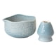 thumbnail image 3 of Cuenco japonés para matcha, hecho a mano, para ceremonia del matcha, con soporte para batidor, 450 ml, para té Azul, 3 of 9