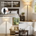 thumbnail image 3 of NATYSWAN 62" Floor Lamp, Adjustable Color Temperature Farmhouse Standing Lamp, Retro Rustic Tall Floor Lamps with Rotary Switch, Resin Standing Lamp for for Living Room,Bedroom,House, Office, 3 of 7