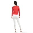 thumbnail image 3 of Blusa de canalé manga larga Roman Fashion /Juvenil, 2507 (Rojo) rojo EG, 3 of 5
